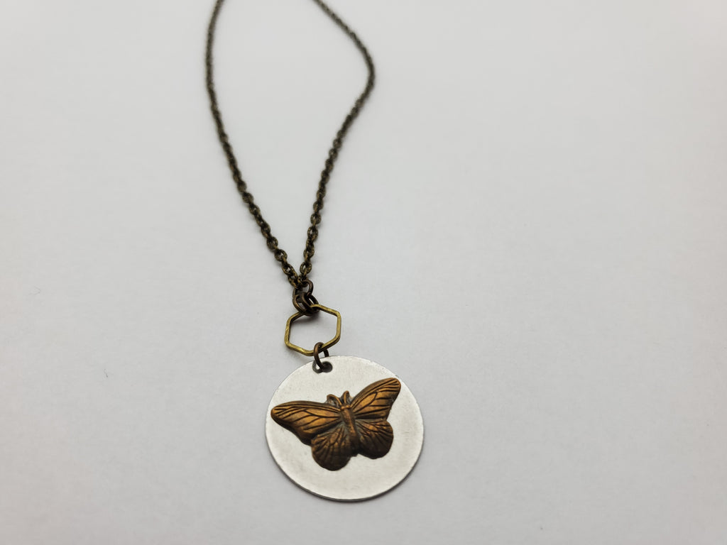 Papillon in Stainless Steel + Brass