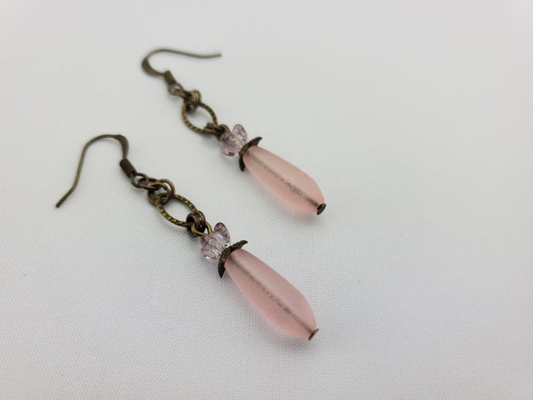 Eilandje Earrings in Rosé + Brass