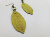 Spring Awakened Leaf Earrings in English Yellow