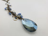 The Cluster **** Necklace in Denim and Brass
