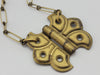 "The Social Butterfly" - Vintage Brass Hardware Necklace