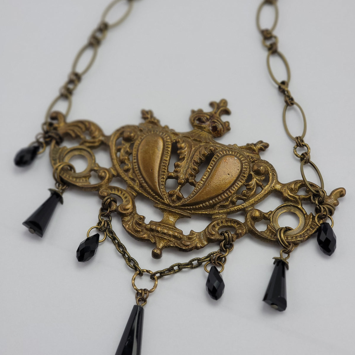 The Social Butterfly - Vintage Brass Hardware Necklace – Herstory
