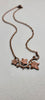 "Bloom and Vine" Copper Vine Necklace with Rose Closure