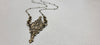 "Curves and Edges" Necklace in Antiqued Brass