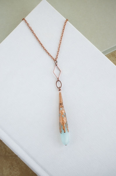 Antwerp Necklace in Tropical Waters + Copper
